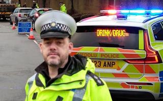 Inspector Leighton Healan has been leading Gwent Police's anti drink and drug driving campaign.