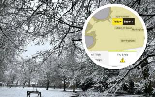 The Met Office has issued a two-day snow warning