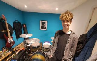 Whitmore High's Dylan Clarke made it to the finals of a prestigious drumming contest