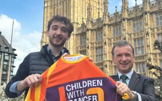 Alun and Henri Cairns will run the London Marathon for Children with Cancer